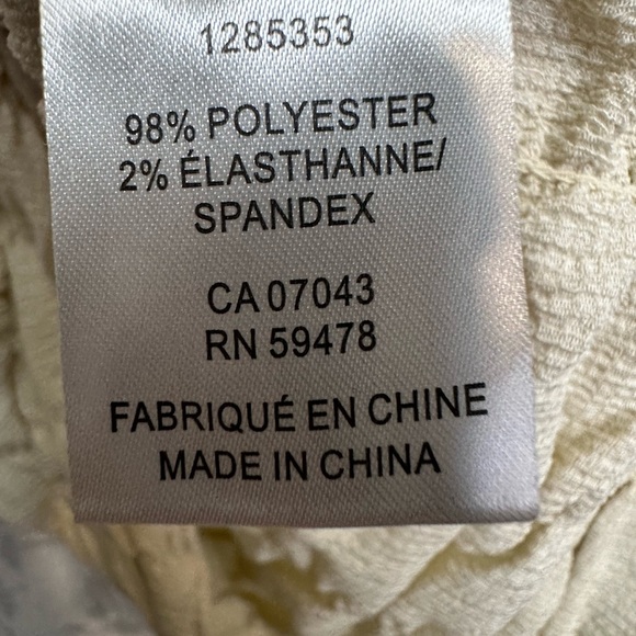 House of Harlow 1960 NWT Cream Ruched Babydoll Boho Fairy Romantic Top, sz S - Picture 7 of 7